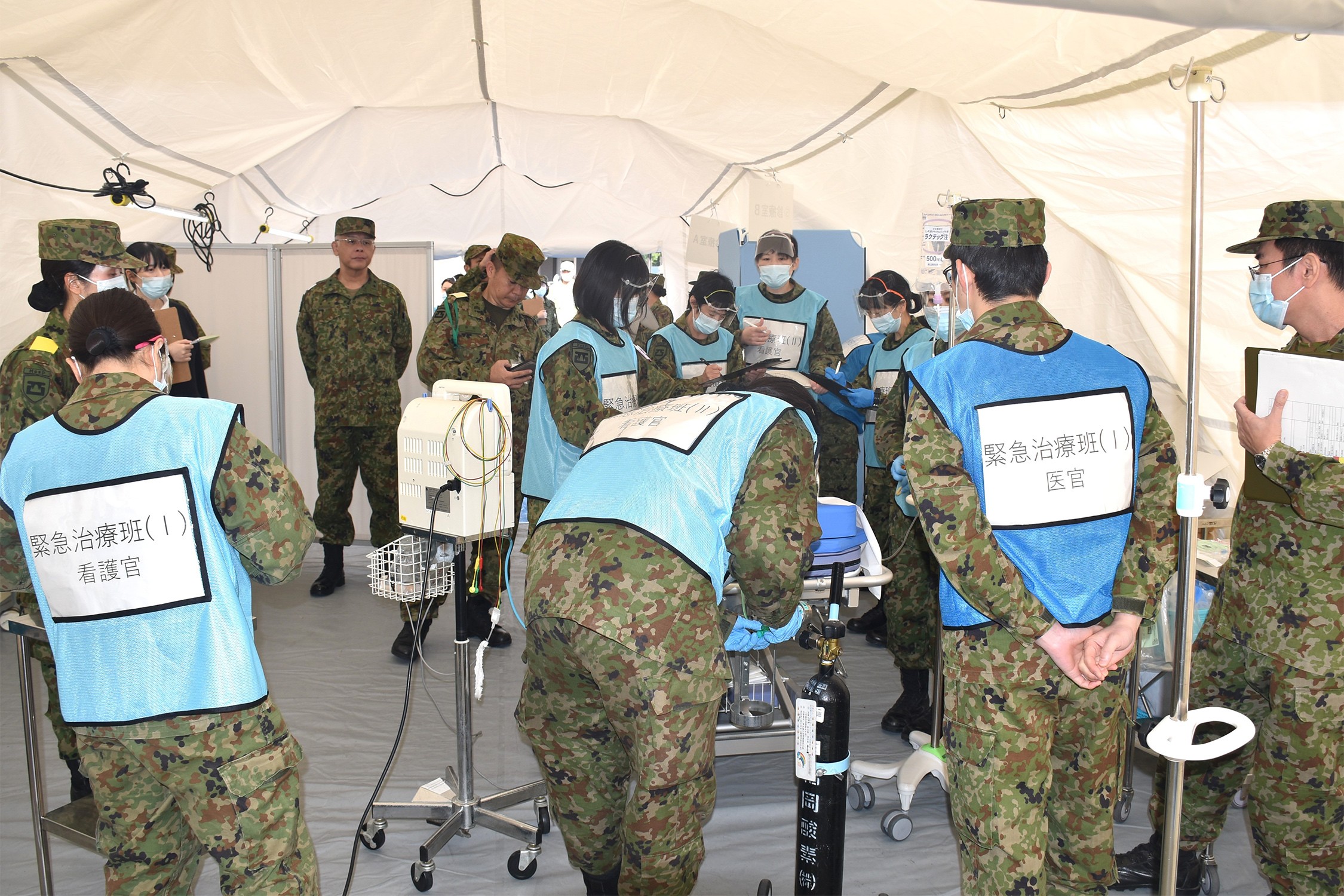 震度6強想定で訓練 業務継続能力検証｜自衛隊福岡病院