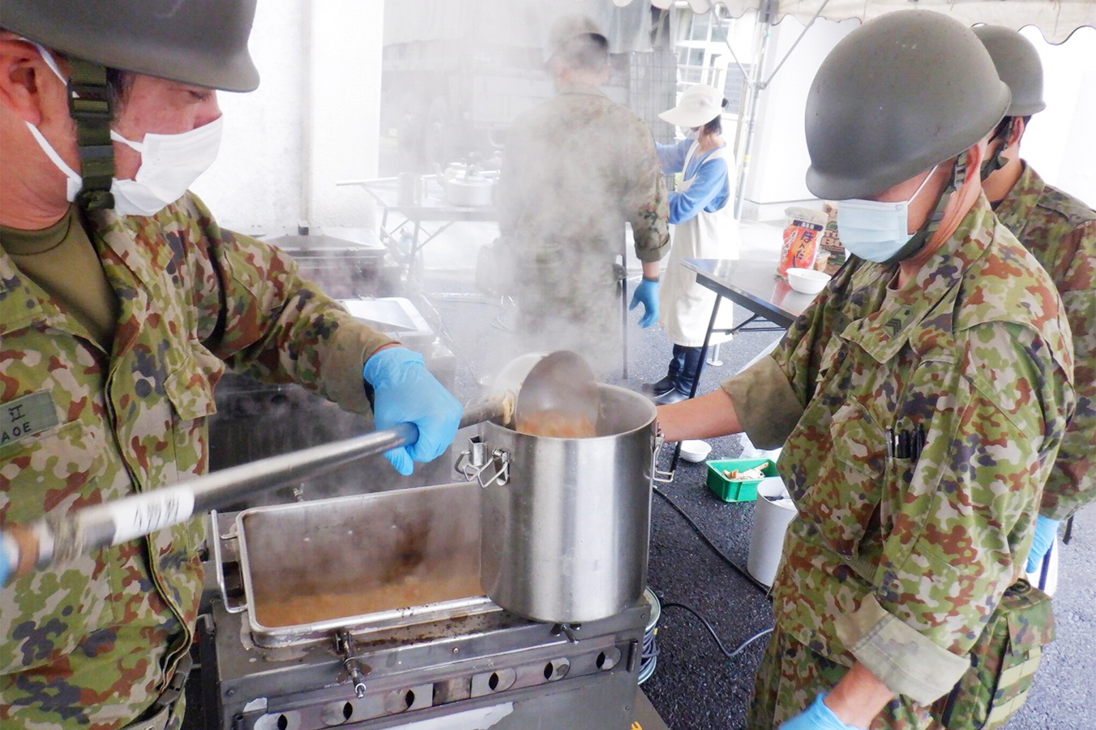 地域とともに備える 炊き出し訓練で災害対応力を向上｜大津駐屯地